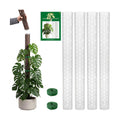 4 Pack 24 Inch Stackable Support,Plastic Moss Pole for Monstera