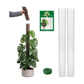 2 Pack 24 Inch,D Shape Plastic Moss Pole for Climbing Plants