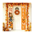 Fall Welcome Banner Porch Sign Hello Fall Banner Front Door Outdoor Decor