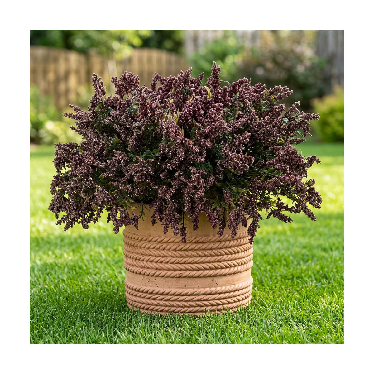 Zeyune 12 Pcs Fall Faux Rose Purple Berry Stem, 14 Inch Sedum Berry Pick