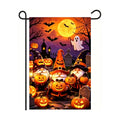 Halloween Gnome Garden Flags 12x18 Double Sided, Pumpkin Yard Flags Outside
