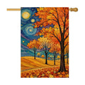 Fall House Flag 28x40 Inch Double Sided for Outside Porch Decor