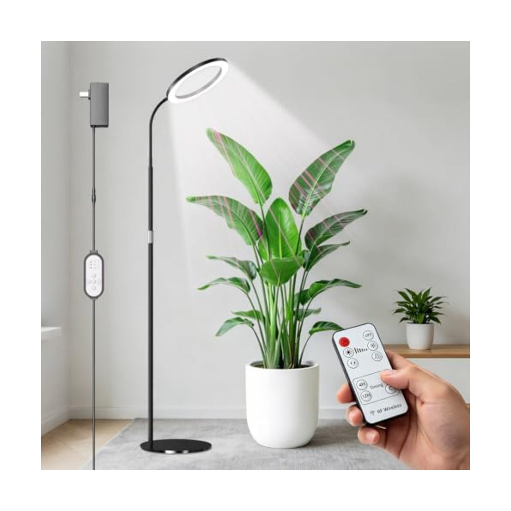 Floor Halo Grow Light for Indoor Plants, Full Spectrum Plant Light