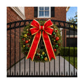 Yinder Giant Christmas Bow Outdoor 3D Nylon Red Bow Decor, 24" X 41"