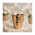 Efavormart 6 Pack Gold Hammered Planter Pots 5.5" – Indoor Decorative Plastic Plant Pots for Succulents, Flowers & Herbs