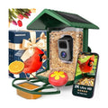 Smart Bird Feeder with Camera Solar Powered 2K Video AI Identify 32GB Card