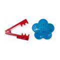 Rose Stem Thorn Stripper Tool Set, 1-Pack with Metal Stripper (Red) & Soft Plastic Stripper (Blue), Garden Tool for Removing Thorns from Stems and Leaves