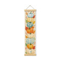 Fall Wall Hanging Decor Banner, Stacked Pumpkin Canvas Art for Home Office