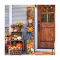 Fall Welcome Porch Sign, Wooden, 47.2", for Front Door, Scarecrow