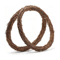 Ruisita 2 Pieces 18 Inch Grapevine Wreaths Vine Branch Wreath Natural Christmas Rattan Wreath Garland Decoration for Christmas Holiday Craft or Wedding Supplies