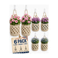 Plant Hanger Indoor, Hanging Planters for Indoor Plants 6 Pack Cotton Woven Wall Basket Set, 3 Size Macrame Plant