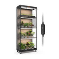 Bstrip 4-Tier Indoor Greenhouse with Grow Light, 29.5x13.8x70.9in