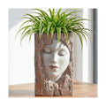 Abstract Face Planter Pot, Modern Head Flower Pot for Indoor Plants | Resin Decorative Planter for Succulents