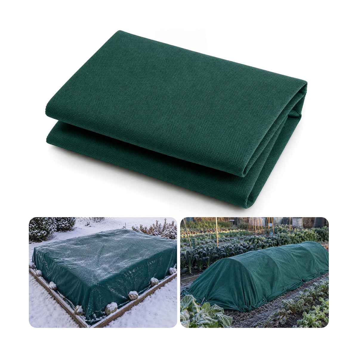 12.4x9.8 Ft Plant Covers Freeze Protection, Warm Winter Frost Cloth Blanket