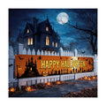 Happy Halloween Banner Outside Halloween Decorations Yard Party Porch Sign
