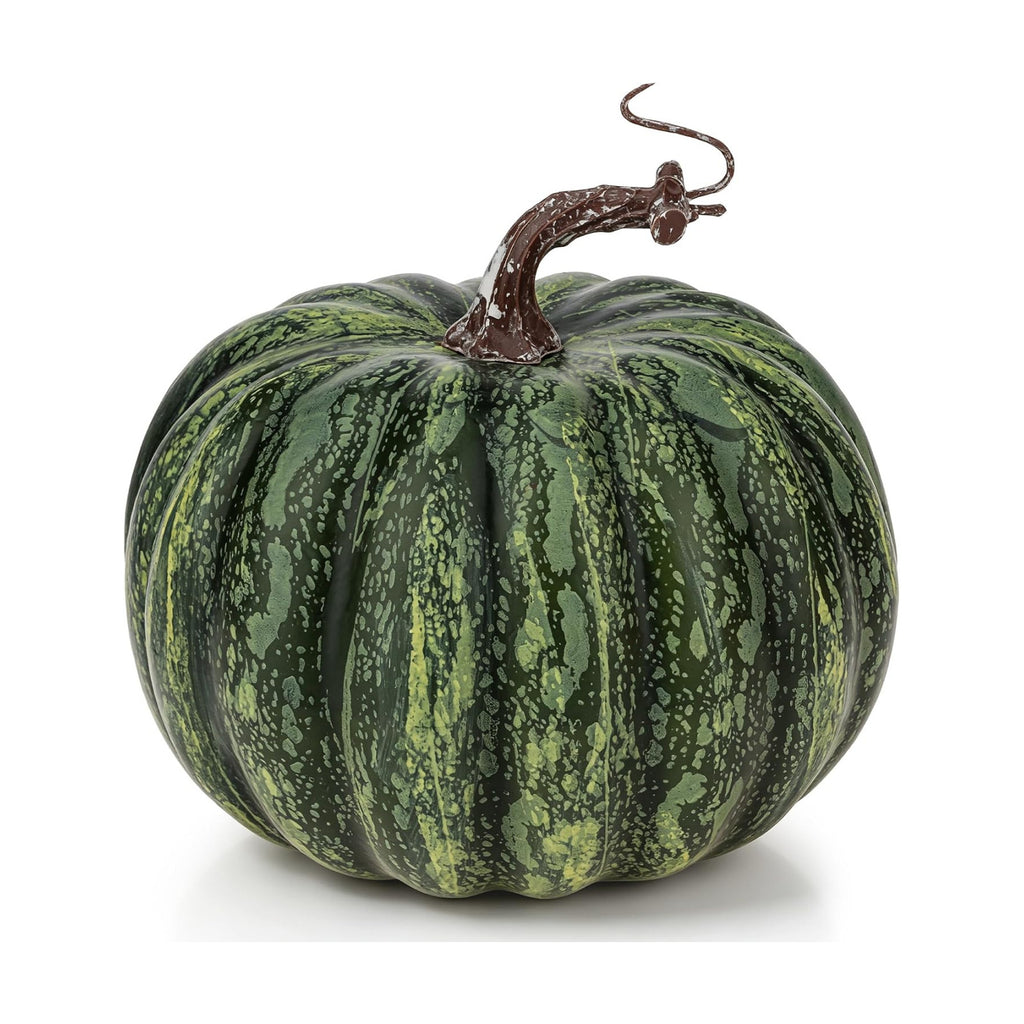 6.3in Green Artificial Pumpkin Lifelike Fake Foam Craft Pumpkins