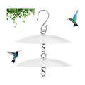 8" Bird Feeder Rain Guard, Hummingbird Feeder Shade Dome Cover, Hanging Baffle for Bird Feeder Pole,Smart Birds Feeder's Umbrella(Translucent), 2 Pack
