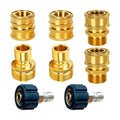 Pressure Washer Adapter Set, Quick Disconnect Kit | M22 14 mm Quick Connect Swivel to 3/8'' Quick Connect Fittings