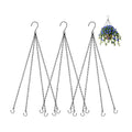 Oligei 3 Pack Hanging Basket Chain, Black Planter Hangers with Hooks, 23 Inch Long Hanging Plant Chain, 4 Point Replacement Chains for Hanging Baskets, Bird Feeders and Lanterns