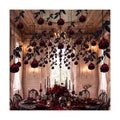 Thiccywoov 60 Pcs Black Artificial Roses Halloween Gothic Hanging Flower