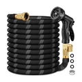 100 FT Non-Expandable Garden Hose, Lightweight Hose with 10 Function Spray Nozzle, Kink-Free Flexible Water Hose