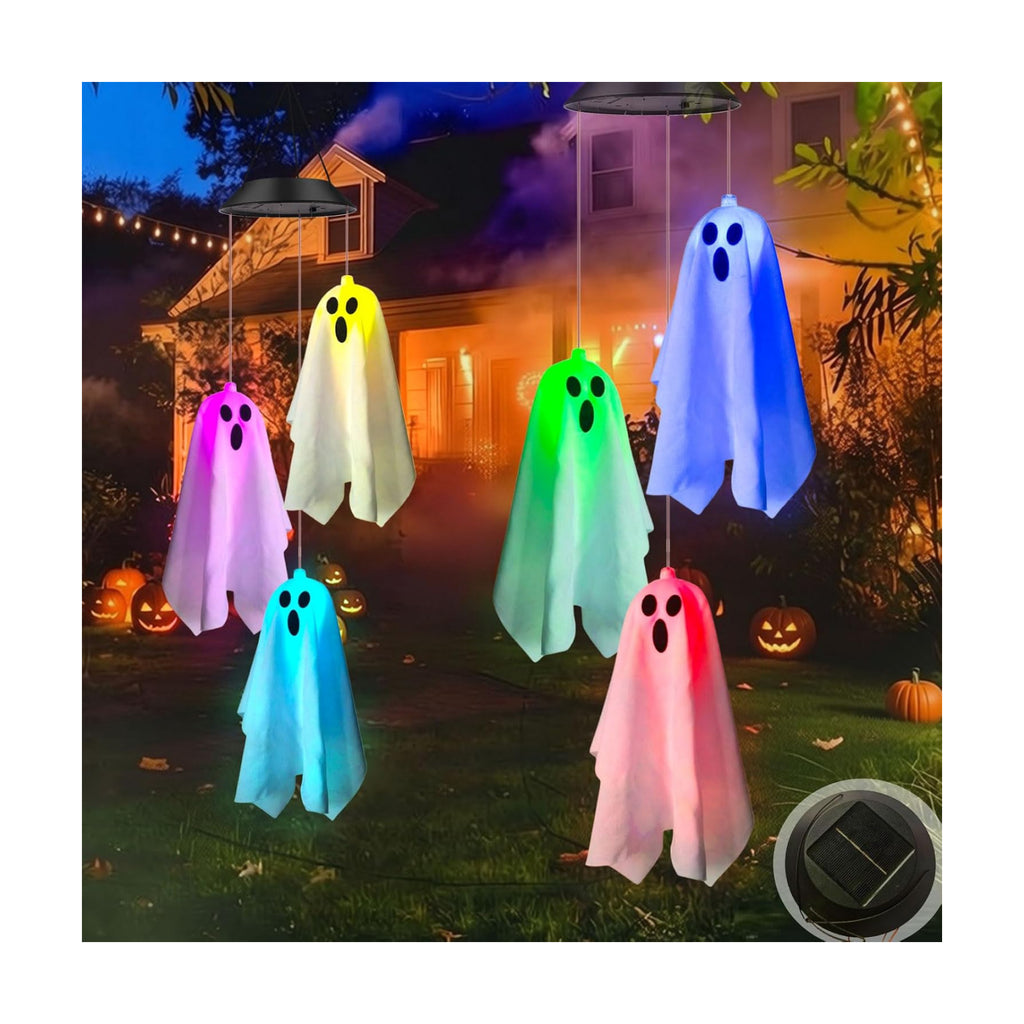 Halloween Decorations Outdoor 2Pack Solar Hanging Ghost Lights