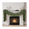 Hananona 9 FT Christmas Garland, 2 Pcs Real Touch Cedar Garlands