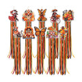 10 Pcs Day of The Dead Decoration Sugar Skull Hanging Decor 4.4 ft