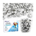 160-Piece Silver Finish Acrylic Fake Ice Rocks, Vase Filler for Table Decor