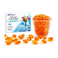 160 Pieces Orange Acrylic Fake Ice Rocks, Vase Fillers for Fall Table Decor