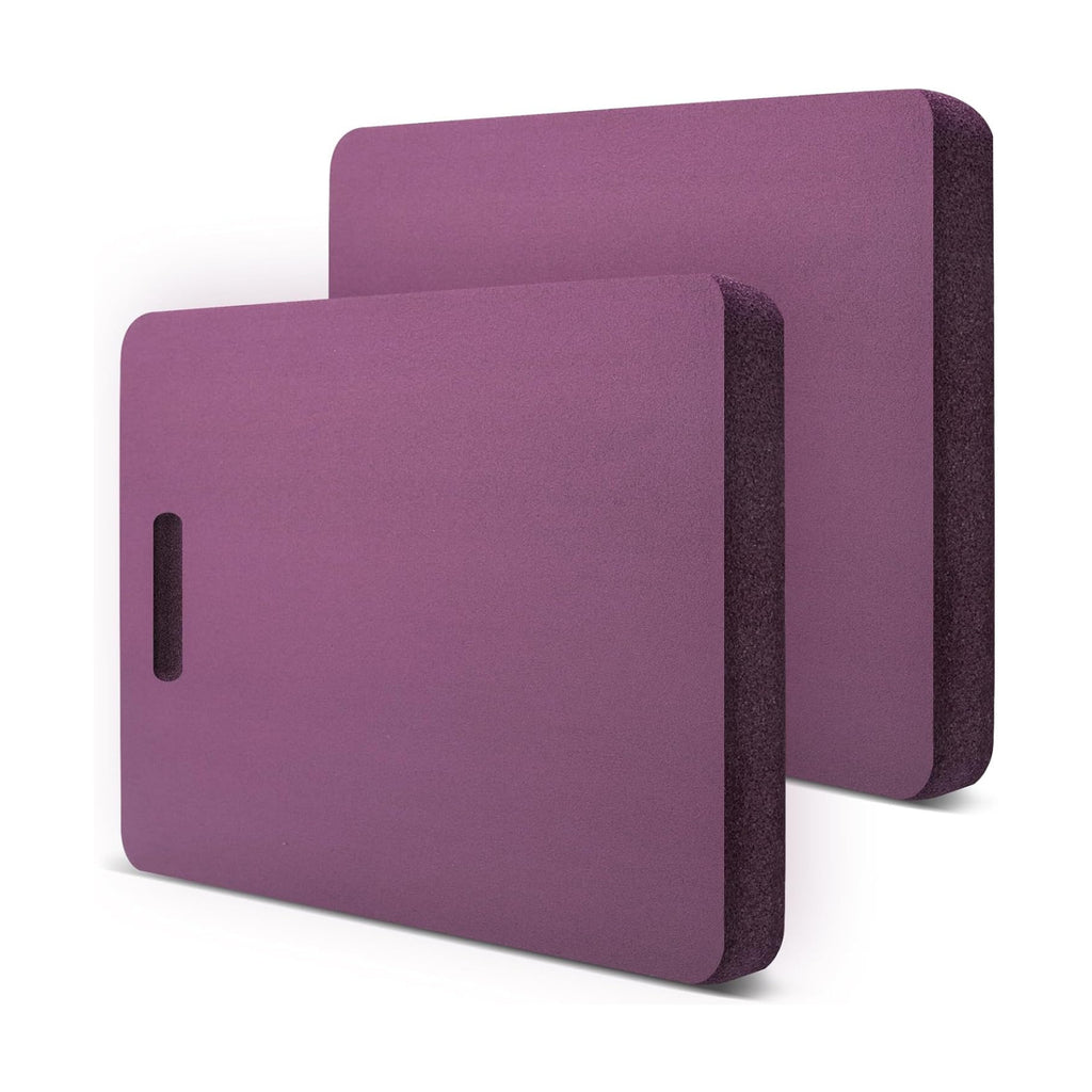 YUDI & GARDEN Thick Kneeling Pad, Purple, 2-Pack | Soft High-Density Foam, Protects Knees, For Gardening, Outdoor