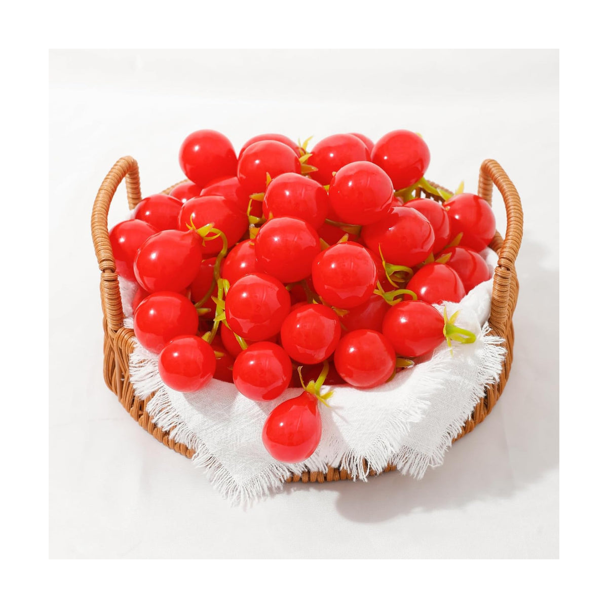 dallisten 4Pack Artificial Cherry Tomatoes, Fake Tomatoes Fruits Vegetables