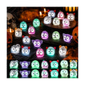 56 Pcs Halloween Luminous Mini Miniature Resin Ghost Figurines