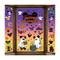 Halloween Window Clings, 8 Sheet Cute Themed Pumpkin Spider Halloween Party