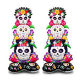 Soulchen 2 Pcs Day of The Dead Sugar Skull Balloon Dia De Los Muertos Decor