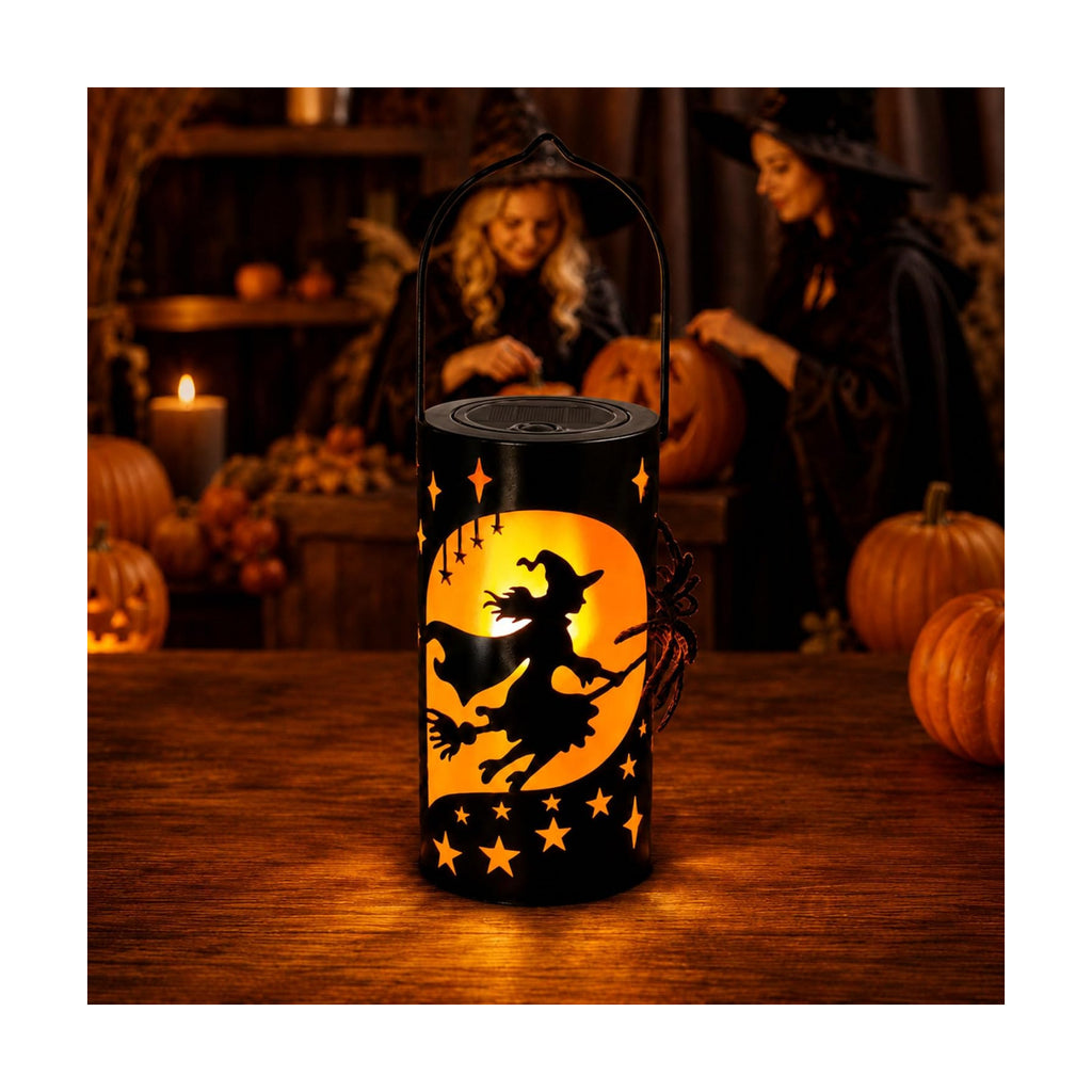 Halloween Decorations Outdoor Witch Lanterns, Solar Halloween Witch Decor