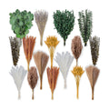 275 PCS Mixed Dried Eucalyptus Stems & Lavender Flowers with Pampas Grass, Bunny Tails, Preserved Eucalyptus, Dried Flower Bouquet for Vase, Boho Wedding, Home, Bathroom & Rustic Decor