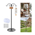 MoKo Shepherds Hook Stand, 72'' Bird Feeder Stand with Stable Round Base