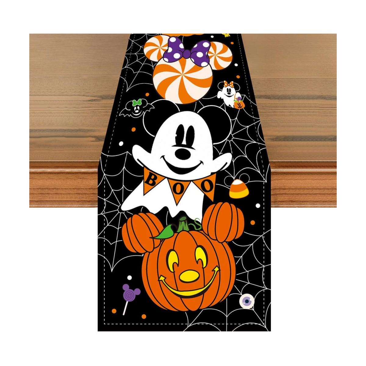 Mouse Halloween Decorations, Halloween Table Runner 72 Inches Long