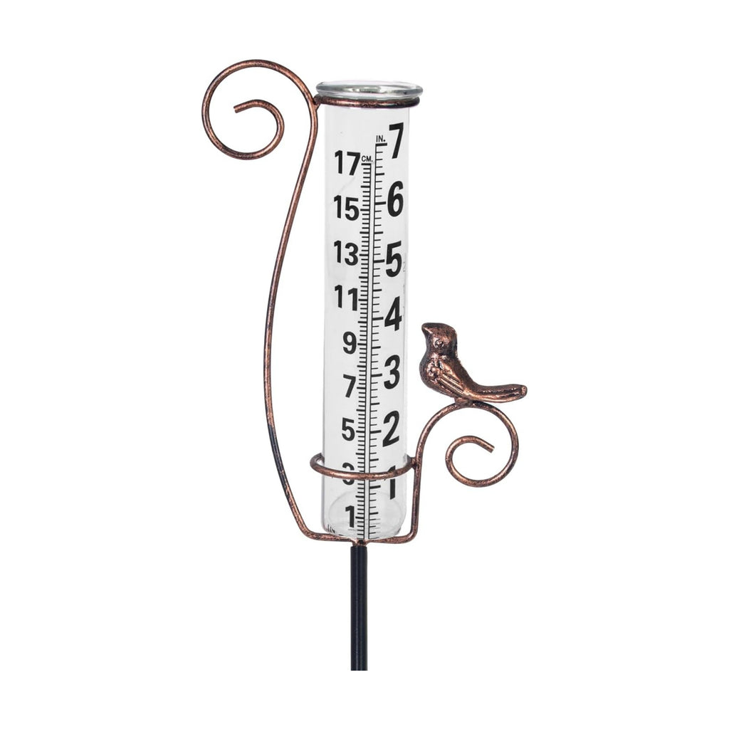Rain Gauge Outdoor with Glass Tube for Measuring Precipitation