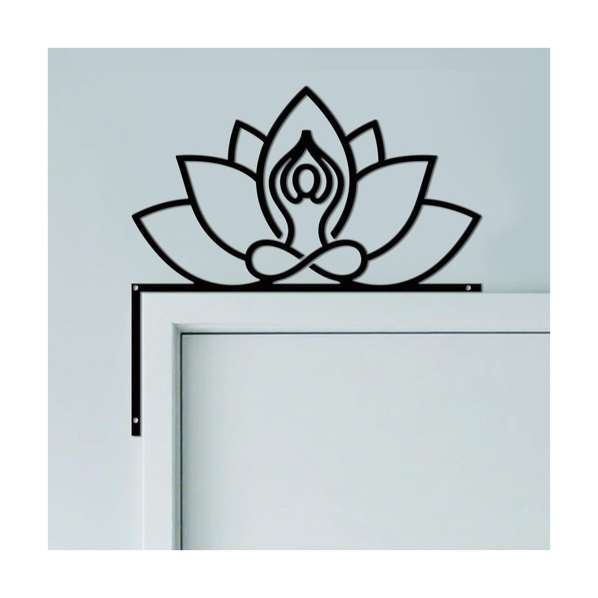 CUTHOLLOW Yoga Lotus Door Topper Sign Wall Art Decor