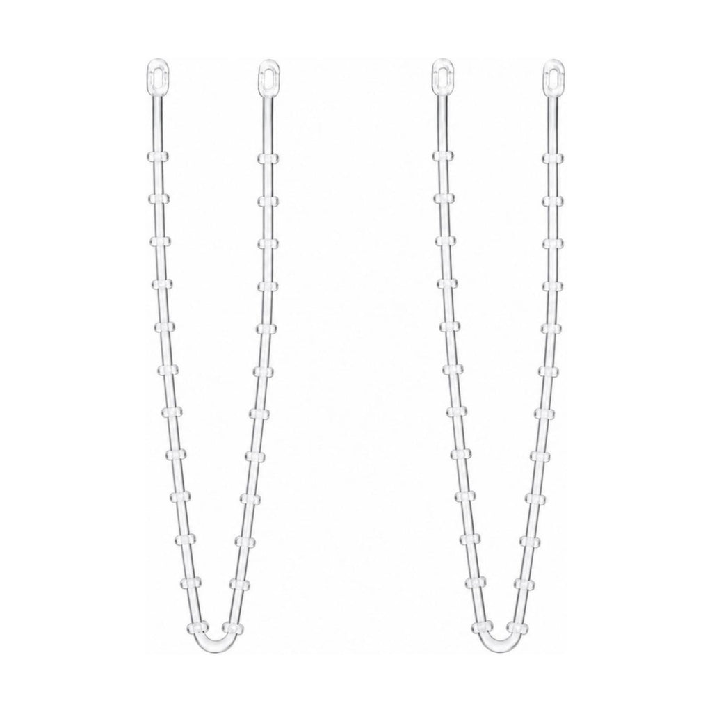 Cinnvoice 1pcs Clear Garland Ties for Halloween Banister Mantel, 16inch