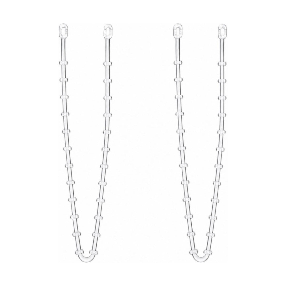 Cinnvoice 1pcs Clear Garland Ties for Halloween Banister Mantel, 16inch