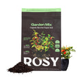 Rosy Soil Garden Mix Biochar Potting Soil for Outdoor Plants, 8 Quart | Organic Garden Soil with Worm Castings for