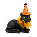 iStatue Halloween Decoration Indoor Resin Cat Witch Figurine (Black Cat)