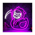 Grim Reaper Halloween Neon Sign for Wall Decor Dimmable Halloween Duck Sign