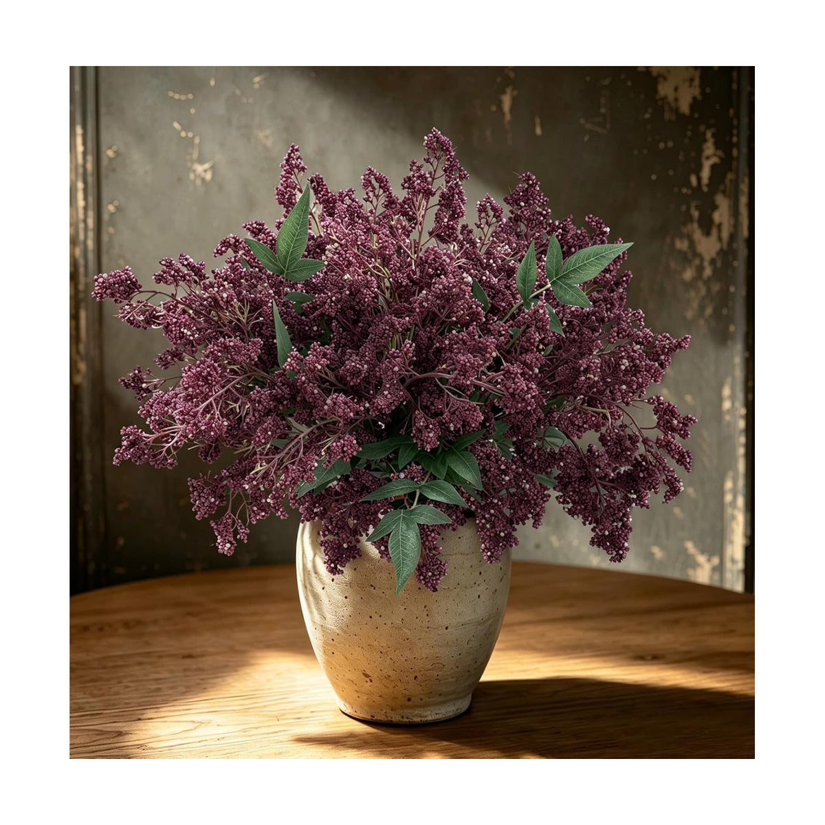 Thewe 12Pcs Berries Stems Fake Flowers for Vase