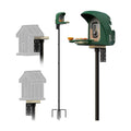 76'' Inch Heavy-Duty Bird Feeder Pole,1'' Thick Rustproof, Adjustable Height,Universal Mount Kit for Bird Feeder Cameras&Houses (Adapter Included)