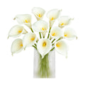 Letjolt Artificial Calla Lily Flowers 12Pcs, Beige