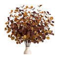 Fall Decor 6Pcs 27" Faux Fall Eucalyptus Stems Leaves Decor Thanksgiving